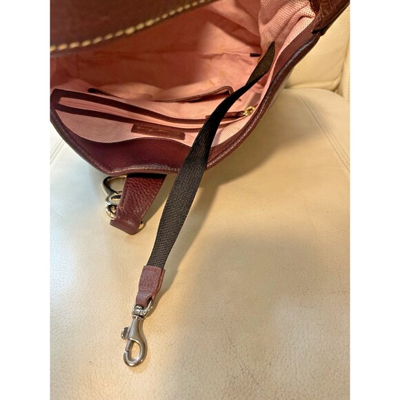 Dooney & Bourke Logo Lock Shoulder Bag with Matching Kisslock Wallet Purple - Picture 11 of 16
